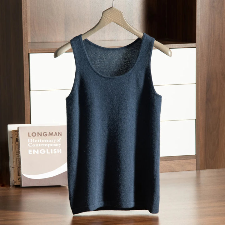 Knit Cashmere Sleeveless Tank