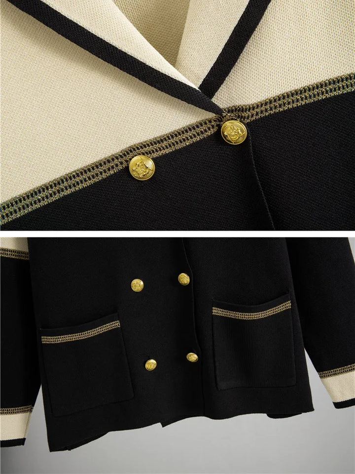 Knit Double-Breasted Lounge Set