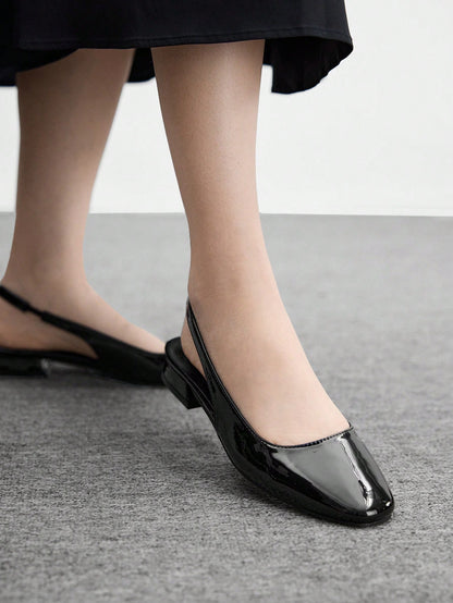 Knit Mary Jane Slingback Flats