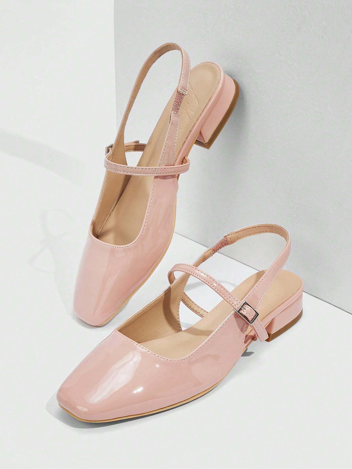 Knit Mary Jane Slingback Flats