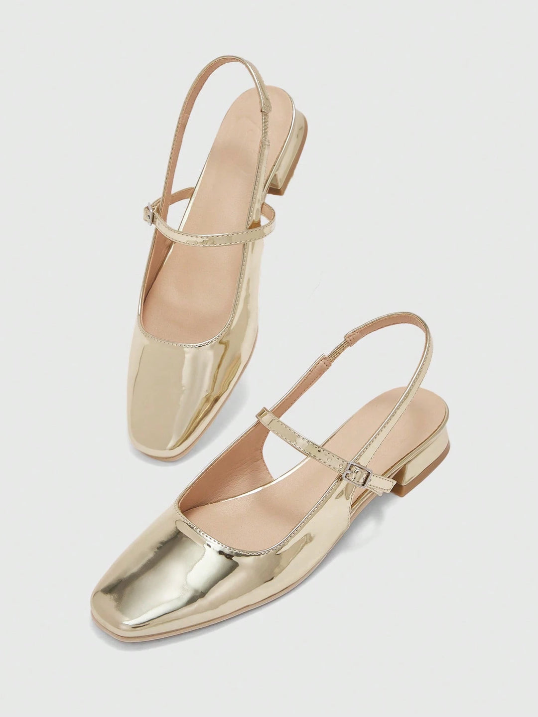 Knit Mary Jane Slingback Flats