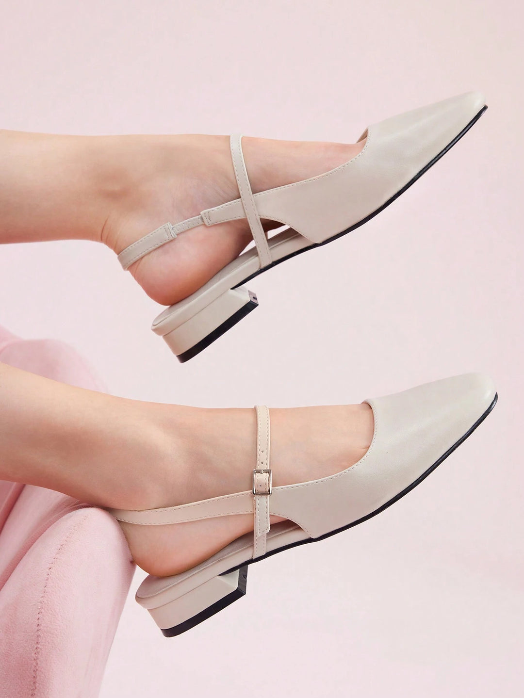 Knit Mary Jane Slingback Flats