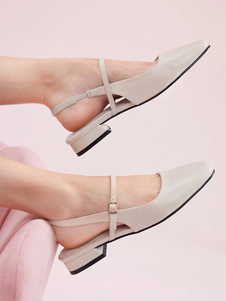 Knit Mary Jane Slingback Flats