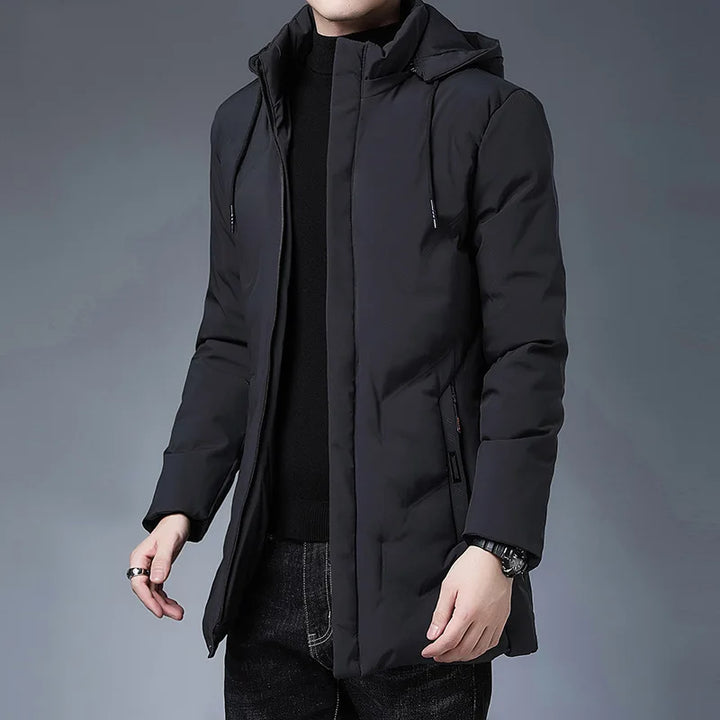 Long Hooded Padded Winter Parka