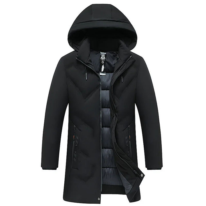 Long Hooded Padded Winter Parka