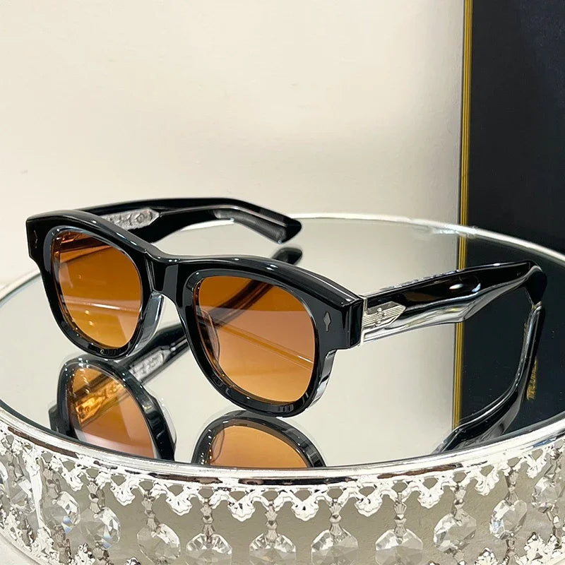 Luxury Engraved Tortoise Sunglasses