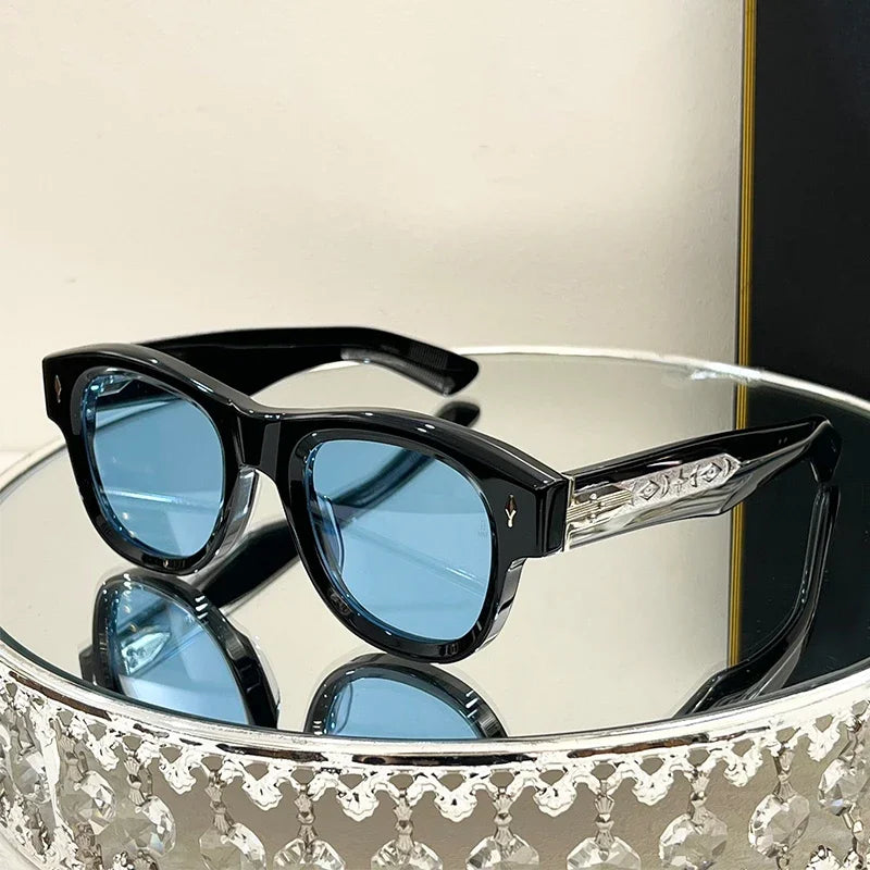 Luxury Engraved Tortoise Sunglasses