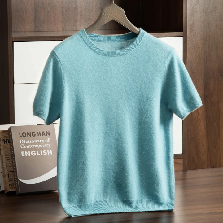  Men's Short Sleeve Knit Sweater