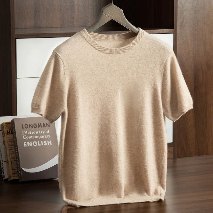  Men's Short Sleeve Knit Sweater