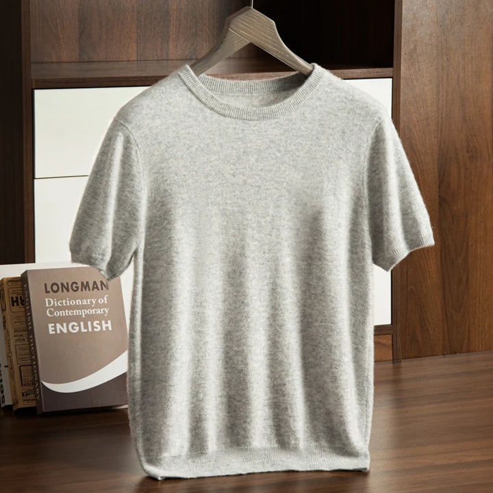  Men's Short Sleeve Knit Sweater