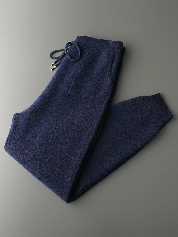  Men's Cashmere Blend Knit Joggers