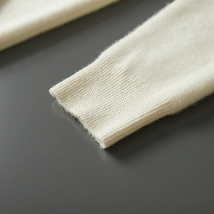 Mens Cashmere Zip Hoodie Jacket