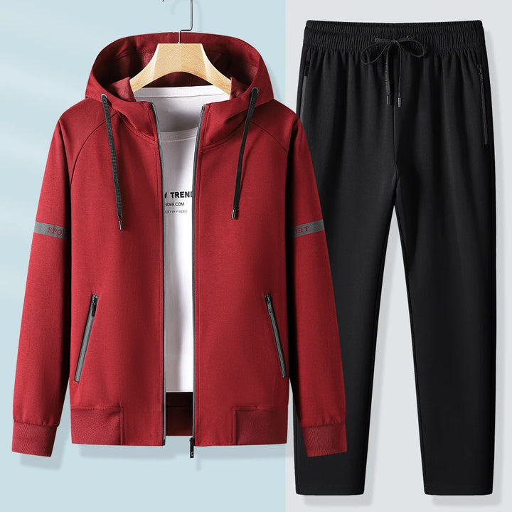 Men's Hooded Sportswear Tracksuit Set