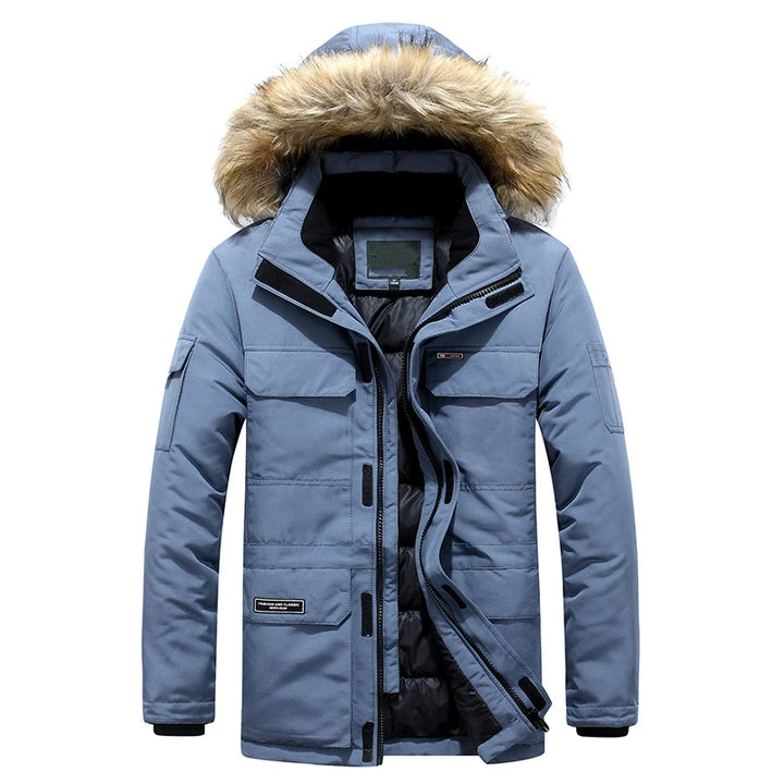 Mens Hooded Winter Parka Coat