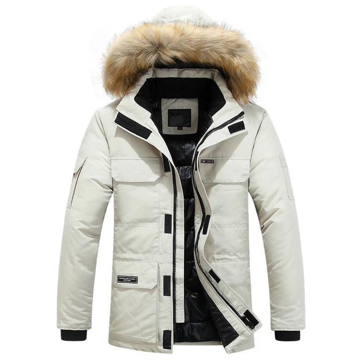 Mens Hooded Winter Parka Coat