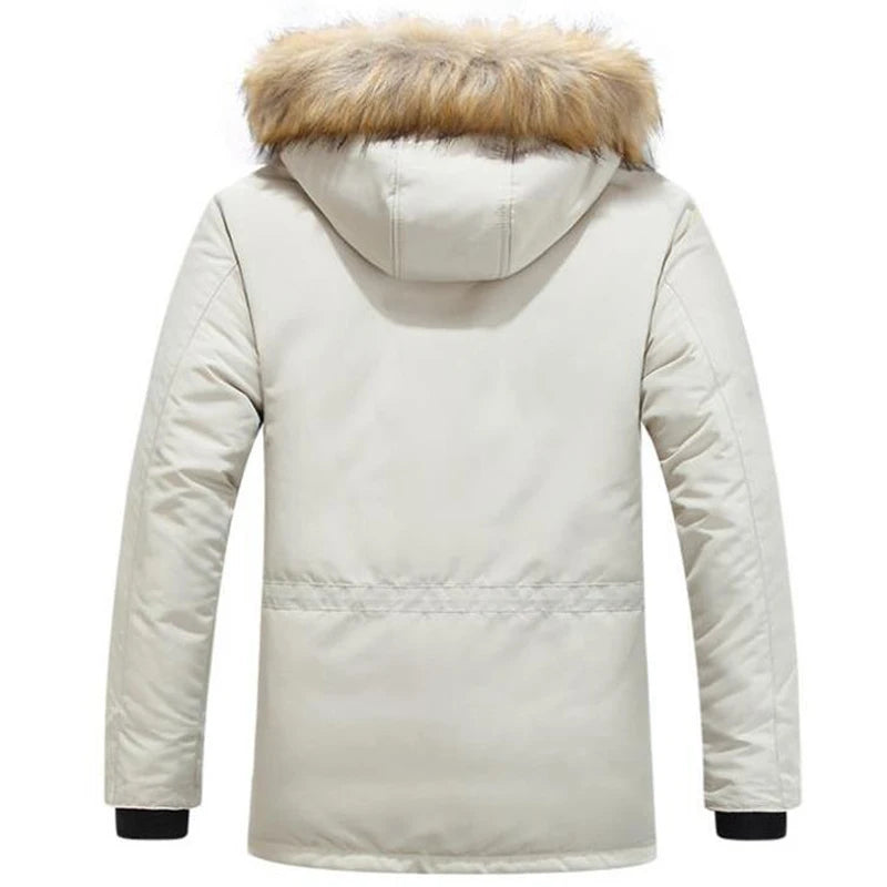 Mens Hooded Winter Parka Coat