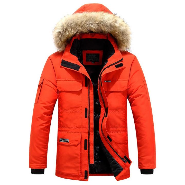 Mens Hooded Winter Parka Coat