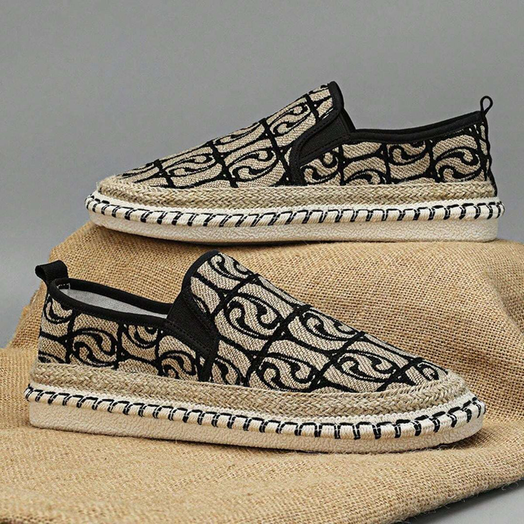 Men's Jacquard Espadrille Slip On Loafer