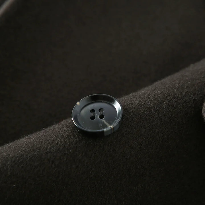 Mens Long Wool Blend Overcoat