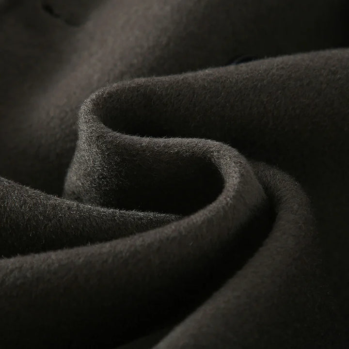 Mens Long Wool Blend Overcoat