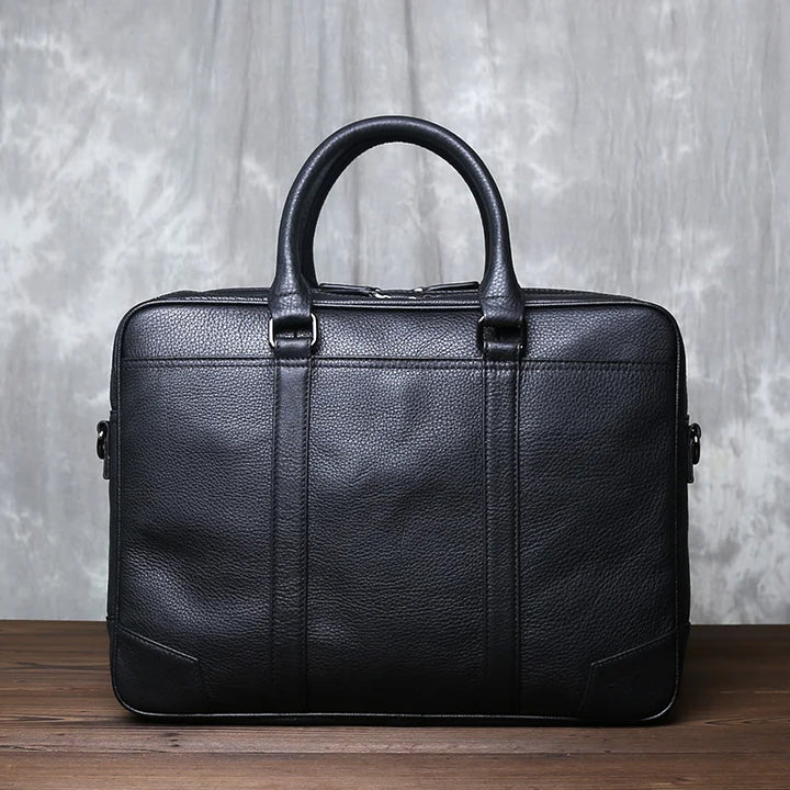 Men's Pebbled Leather Briefcase