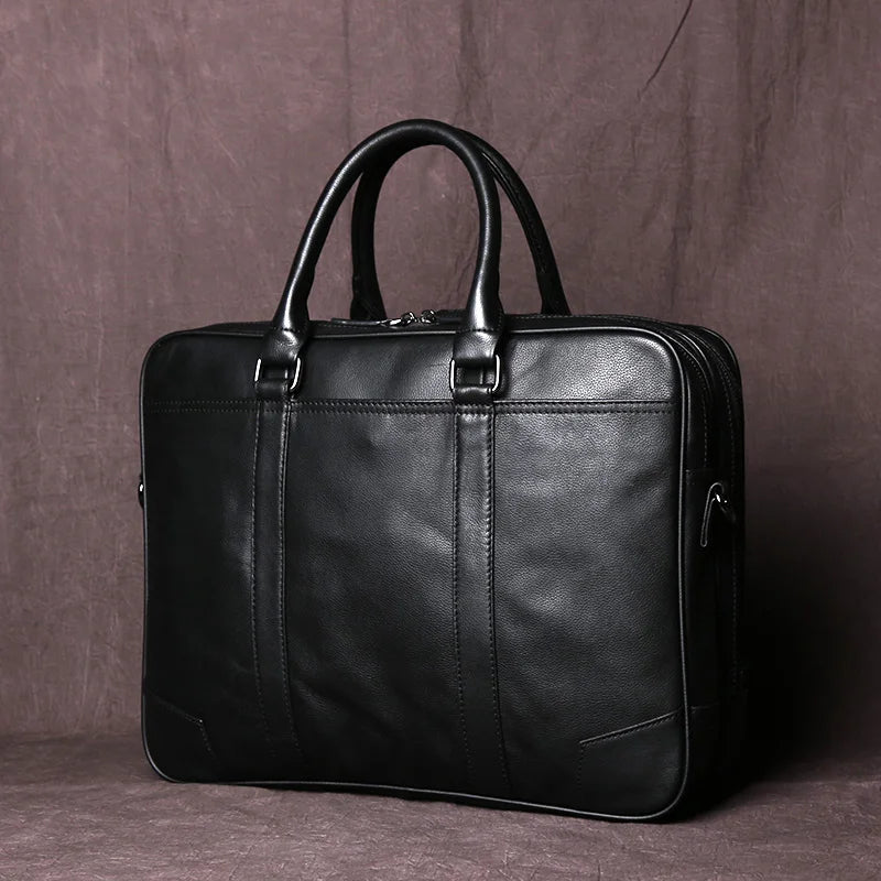 Men's Pebbled Leather Briefcase