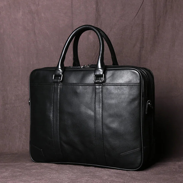 Men's Pebbled Leather Briefcase