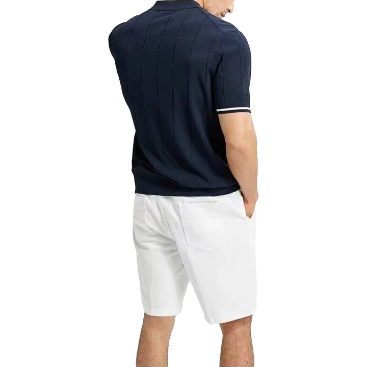 Men's Quarter Zip Knit Polo