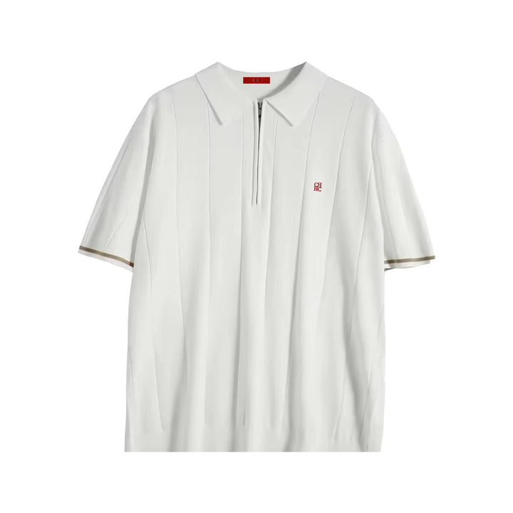 Men's Quarter Zip Knit Polo