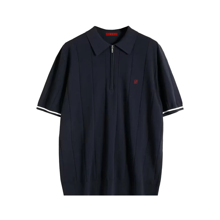 Men's Quarter Zip Knit Polo