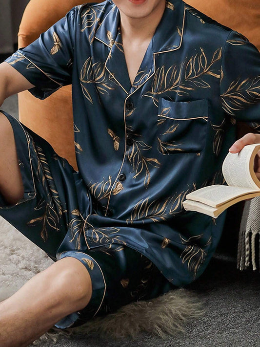 Men's Satin Pajama Set