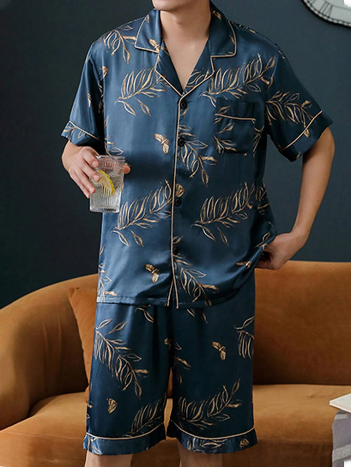 Men's Satin Pajama Set