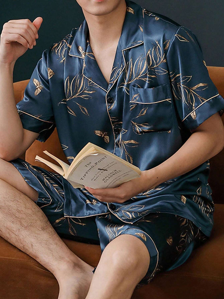 Men's Satin Pajama Set