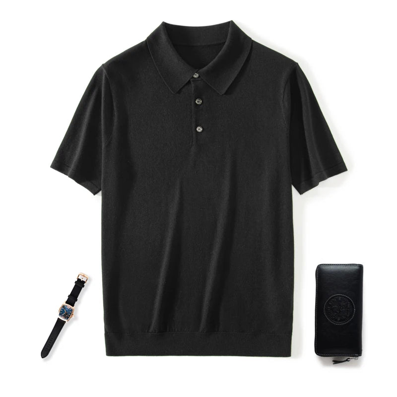 Men's Short Sleeve Knit Polo