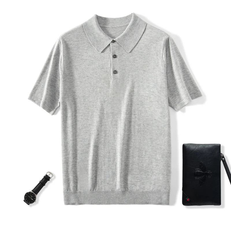 Men's Short Sleeve Knit Polo