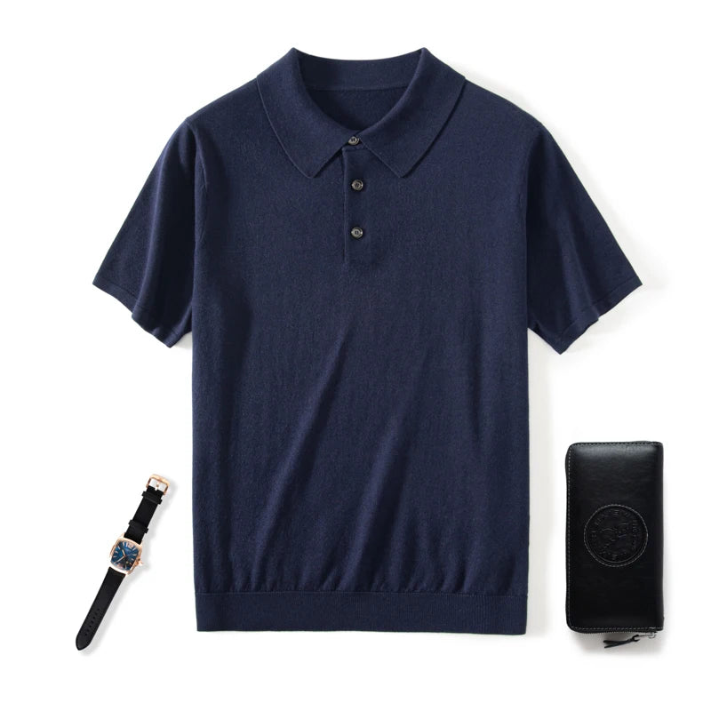 Men's Short Sleeve Knit Polo