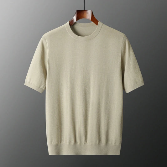  Men's Short Sleeve Knit Sweater