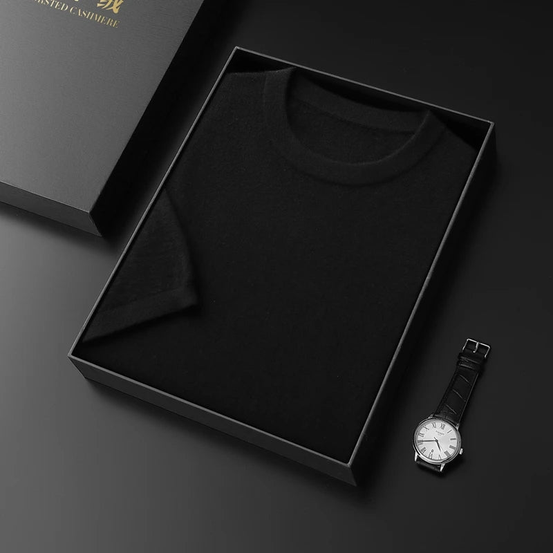  Men's Short Sleeve Knit Sweater