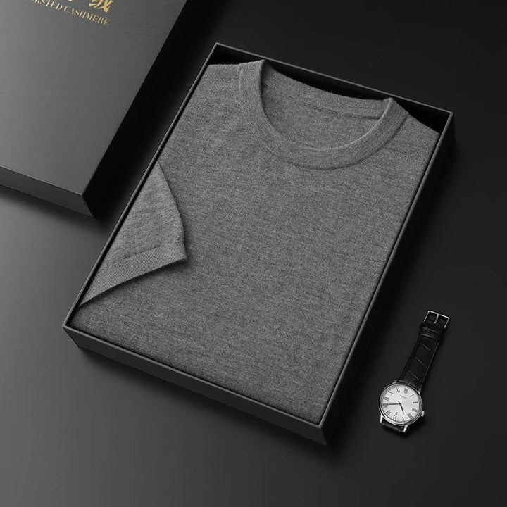  Men's Short Sleeve Knit Sweater