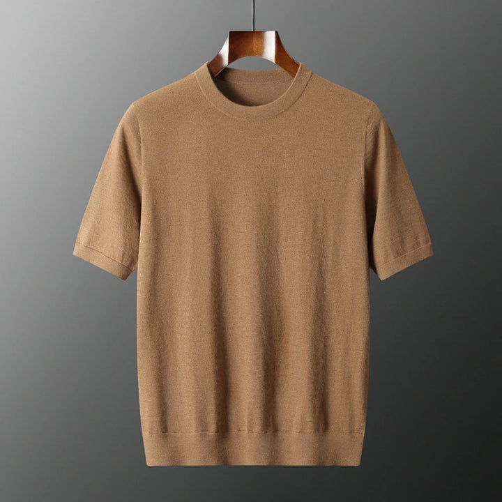  Men's Short Sleeve Knit Sweater