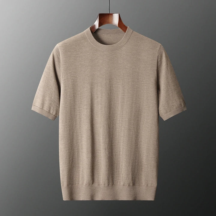  Men's Short Sleeve Knit Sweater