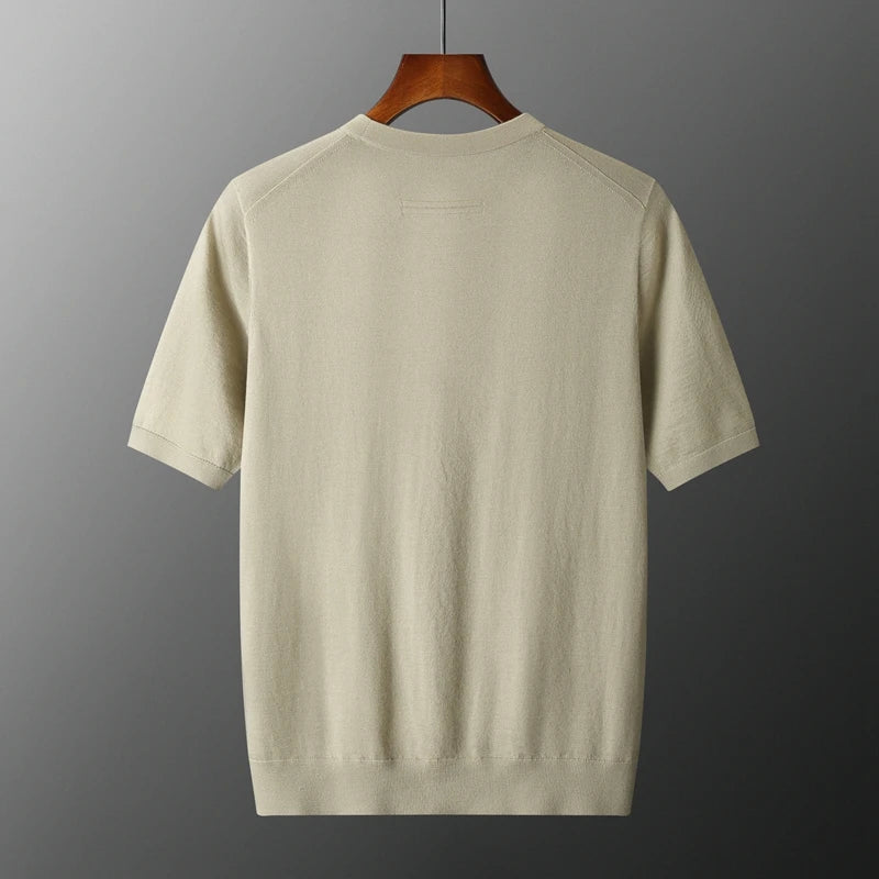  Men's Short Sleeve Knit Sweater