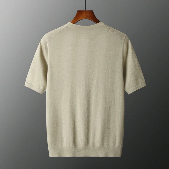  Men's Short Sleeve Knit Sweater