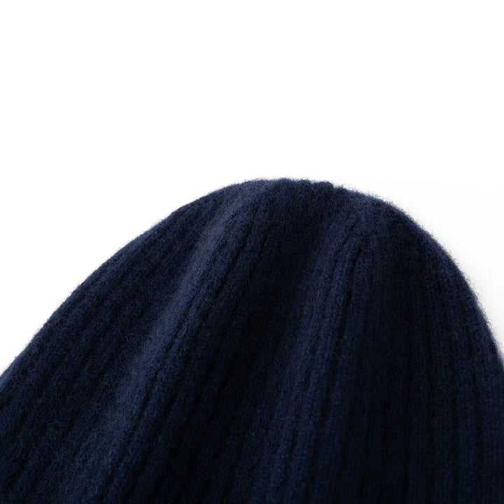  Men's Striped Cashmere Beanie Hat