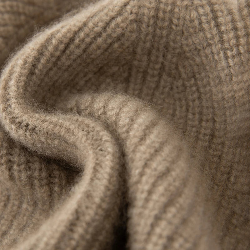 Men's Striped Pure Cashmere Beanie Hat