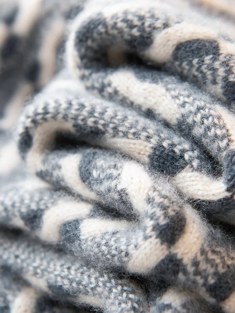 Mens Textured Cashmere Crewneck Sweater