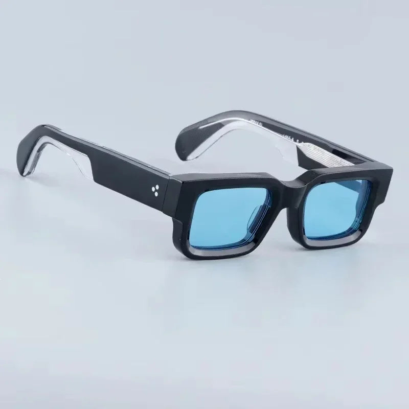  Men's Thick Frame Square Sunglasses