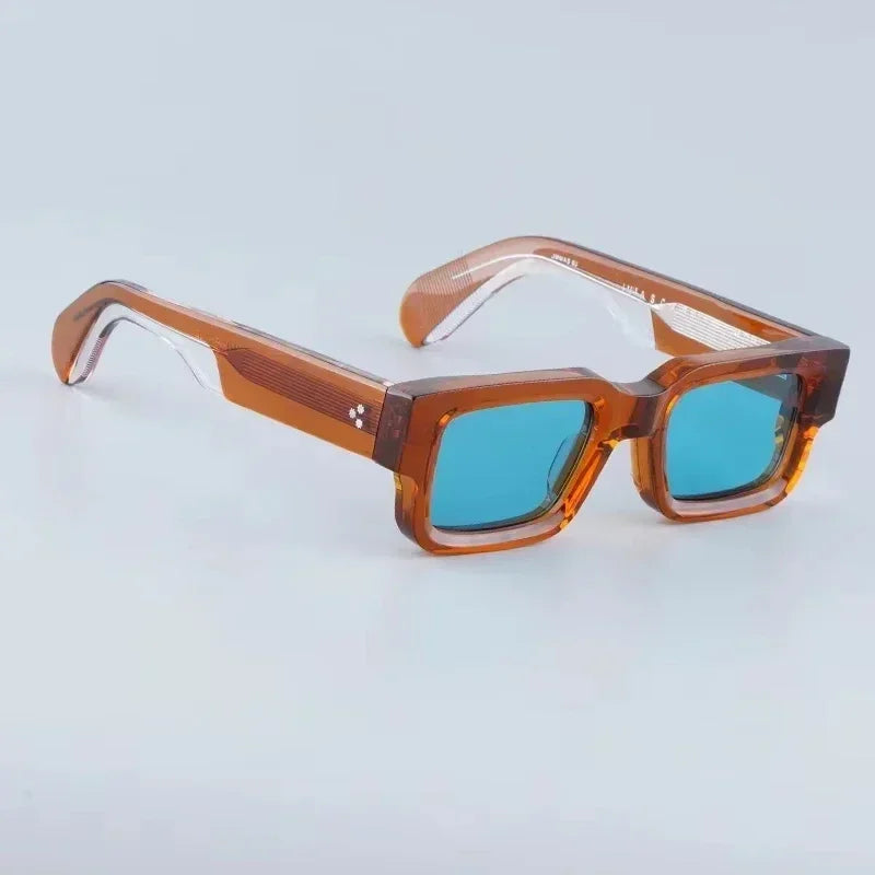  Men's Thick Frame Square Sunglasses