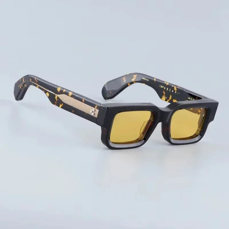 Men's Thick Frame Square Sunglasses