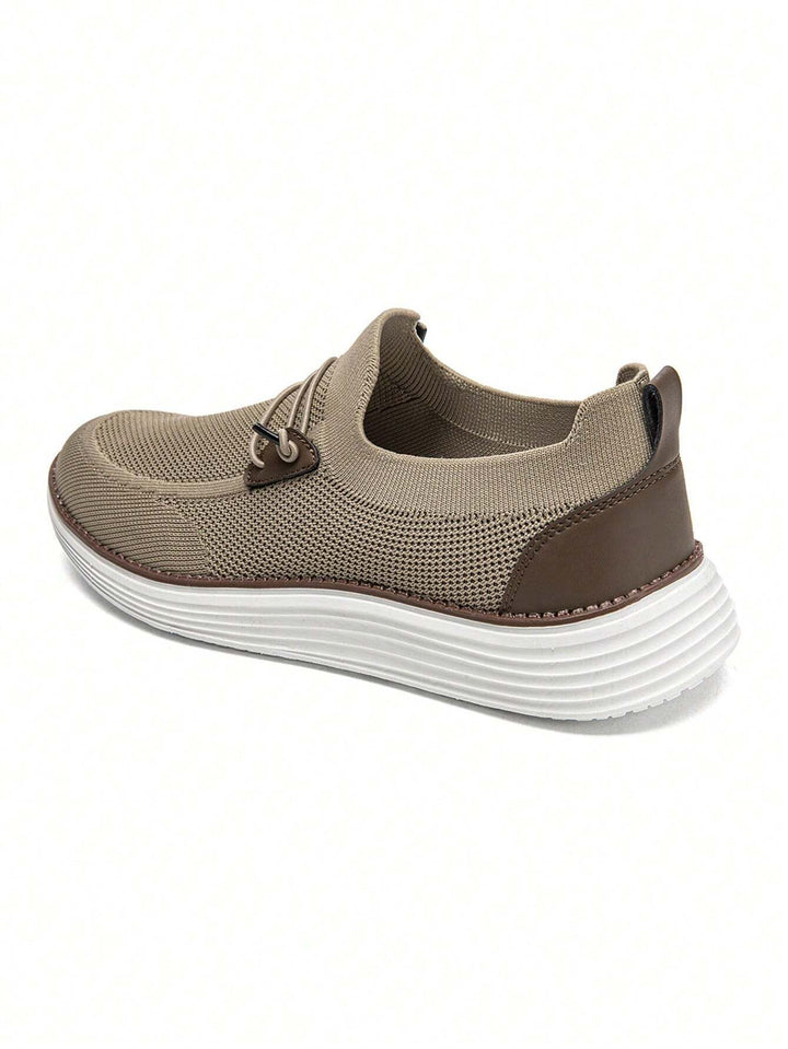 Men's Toggle Detail Knit Sneaker